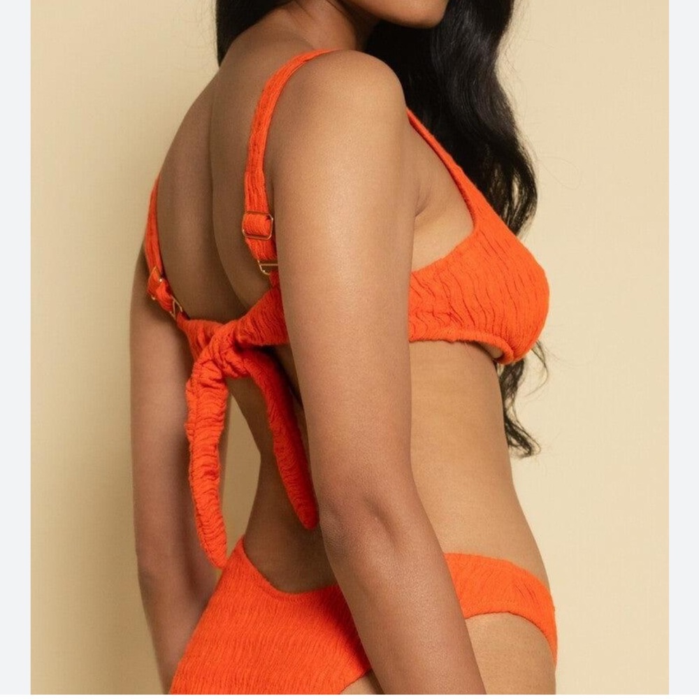 Montce Tangerine Kaia Top bikini women’s size M NWOT - Picture 1 of 14